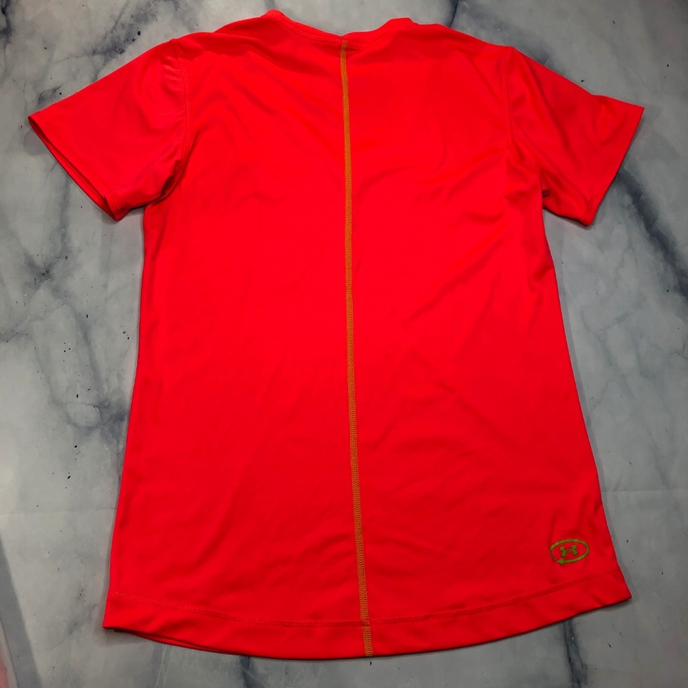 Under Armour Neon Coral Short Sleeve Athletic Tee - Picture 3 of 8